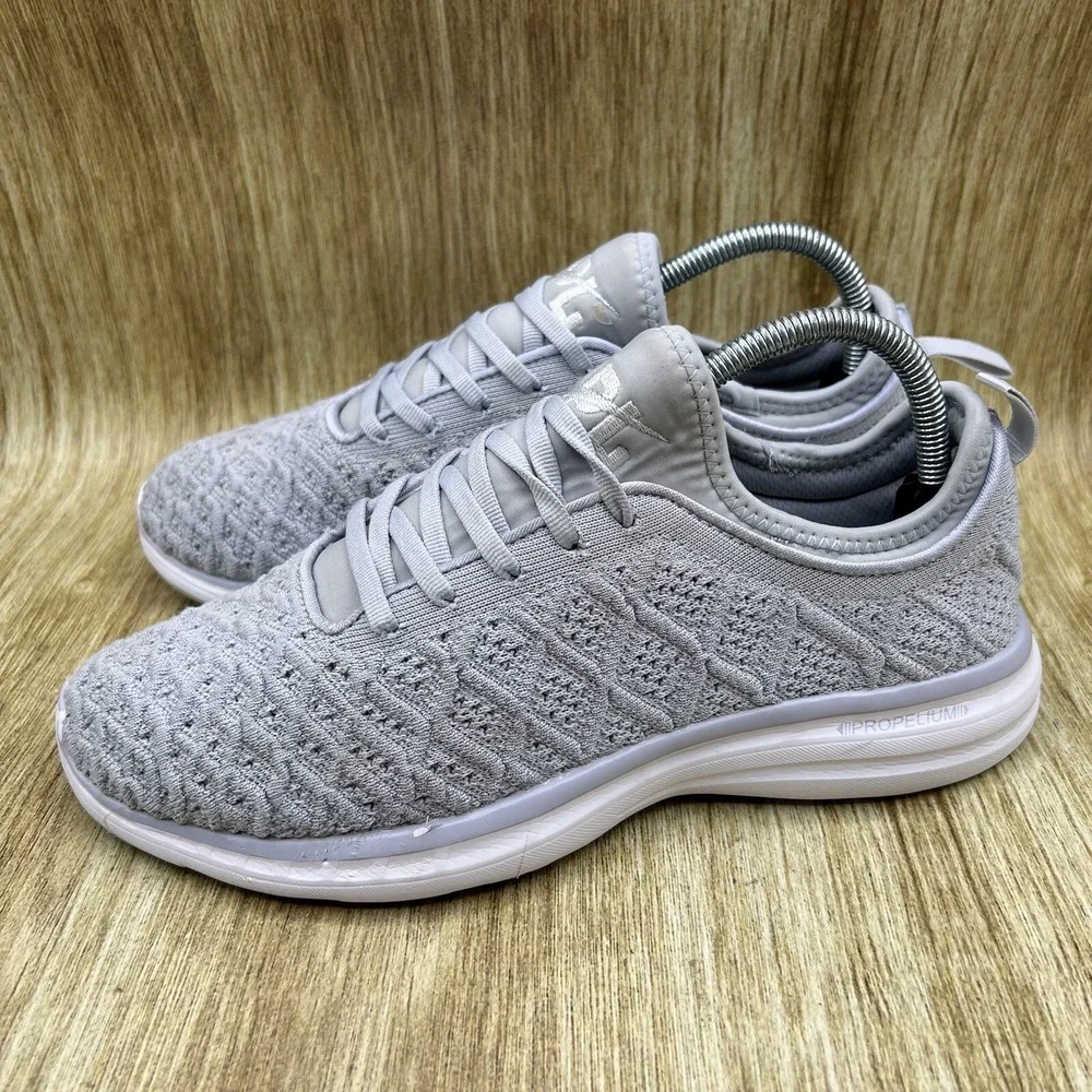 APL TechLoom Phantom Women's Size 9.5 Grey Knit Running Shoes Propelium Training